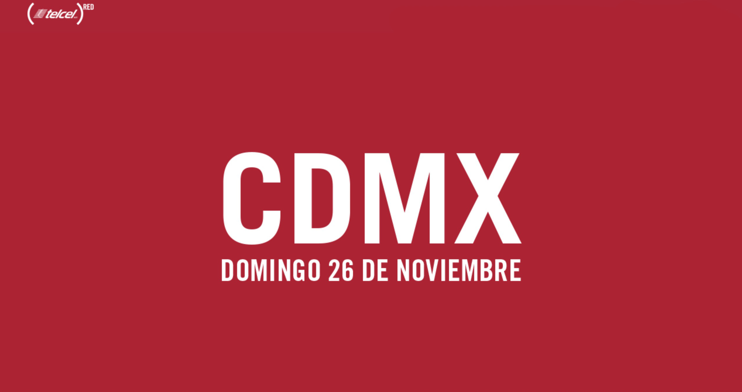 Carrera TELCEL RED 2017 CDMX, 26 de noviembre, 5k y 10k
