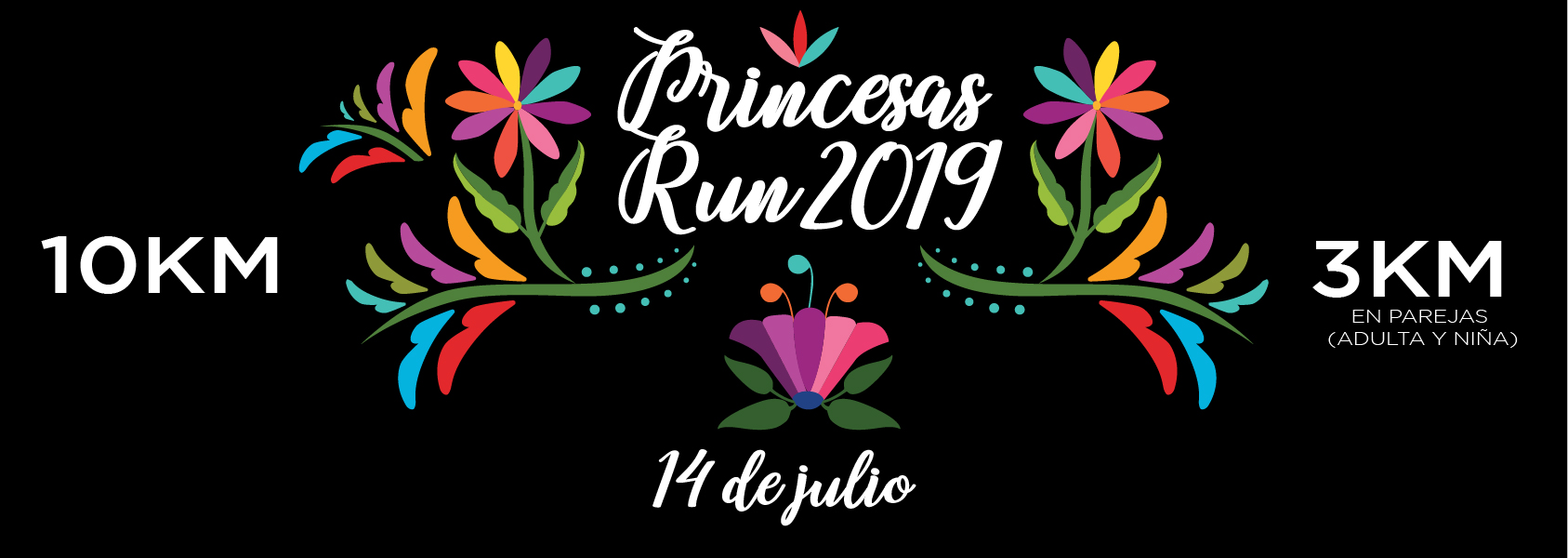 Participa en la Carrera Princesas Run 2019 – 10K y 3K (en pareja) que será el 14 de julio de 2019 en la Ciudad de México
