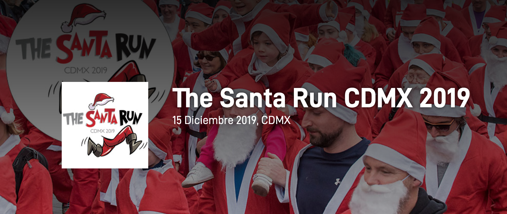 Participa en The Santa Run 2019 5k y 10k el 15 de diciembre en Villa Olímpica, CDMX