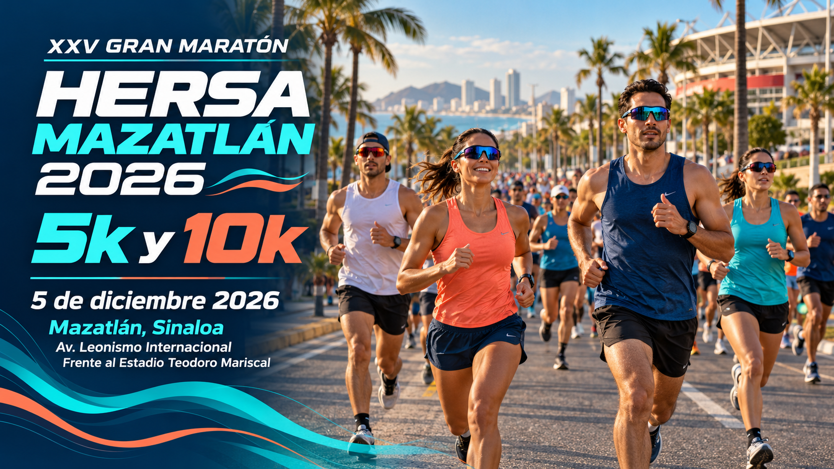 XXV Gran Maratón Hersa Mazatlán 5k y 10k 2026: 5 de diciembre 2026